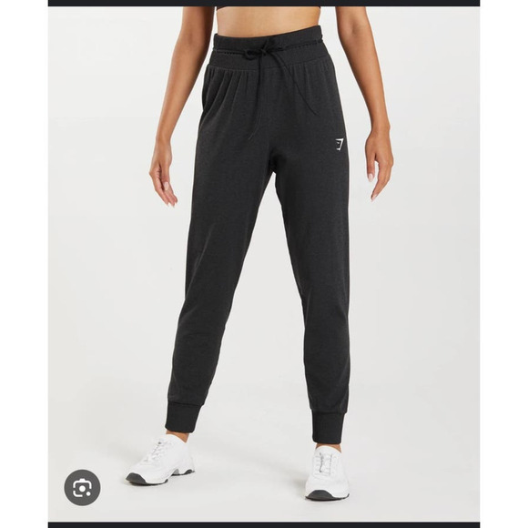 Gymshark Vital Seamless 2.0 Ankle Joggers High Rise Drawstring Waist‎ Black S - Picture 2 of 9
